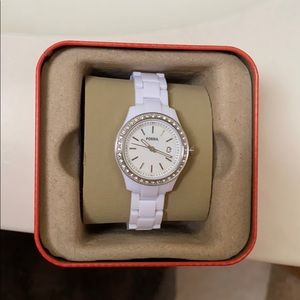 Fossil White Watch